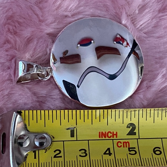 Silpada Retired Sterling Silver Disk Pendant - Picture 6 of 7